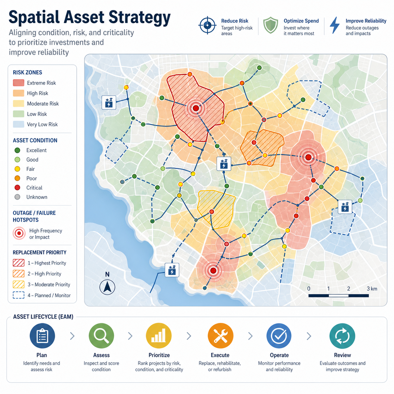 Spatial asset strategy from GIS and EAM